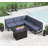6 - Piece Outdoor Modular Sectional Set with Fire Table-585864252