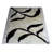 Crayton Hand Tufted Shag Polyester Eco-Friendly Area Rugs - Rectangle, Beige Black Color, Floral Modern Design, High Pile Thick Handmade Anti Skid Area Rugs for Living Room, Bed Room-27439215