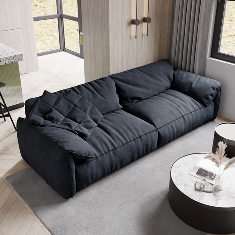 Coussin de canapé modulaire en polyester bleu Fourseat, 31.5" H x 109.45" W x 41.34" D, Blue