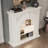 Beige Solid Wood Electric Fireplace-2051972978