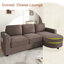 Canapé modulaire en chenille 84,6 po