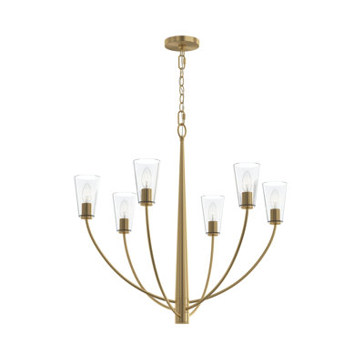 Lustre linéaire à six lumières Rigsby