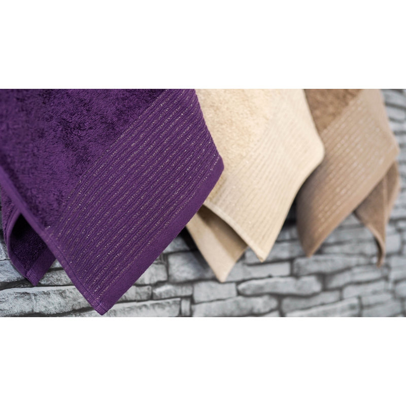 Olivia-Grace Super Soft Luxury Sparkle Bath Sheet, Stone