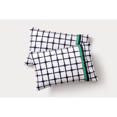 Ensemble de 2 taies d'oreiller pour chambre d'amis Broken Square