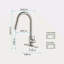 Robinet de cuisine tactile avec douchette extractible-118388141