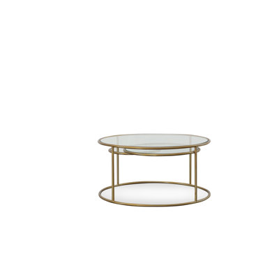 Cassie Glass Round Coffee Table