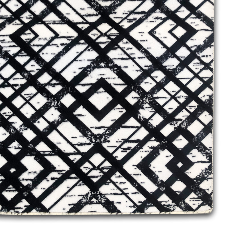 Finklea Geometric Area Rug, Runner 120 x 600cm