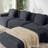 113 Inch Modern L-Shaped Modular Sectional Sofa, Corduroy Upholstery, Oversized 3-Seater With Deep Seat And Movable Ottoman – No Assembly-1687572612