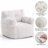 Aeri Compression Medium Adult Soft Bean Bag Chair With Foam Filled-1335943381