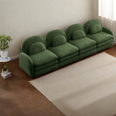 Canapés Cloud Comfort, canapé moderne modulaire 4 places Teddy pour la maison