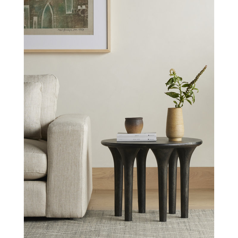 Kelden End Table, Raw Black