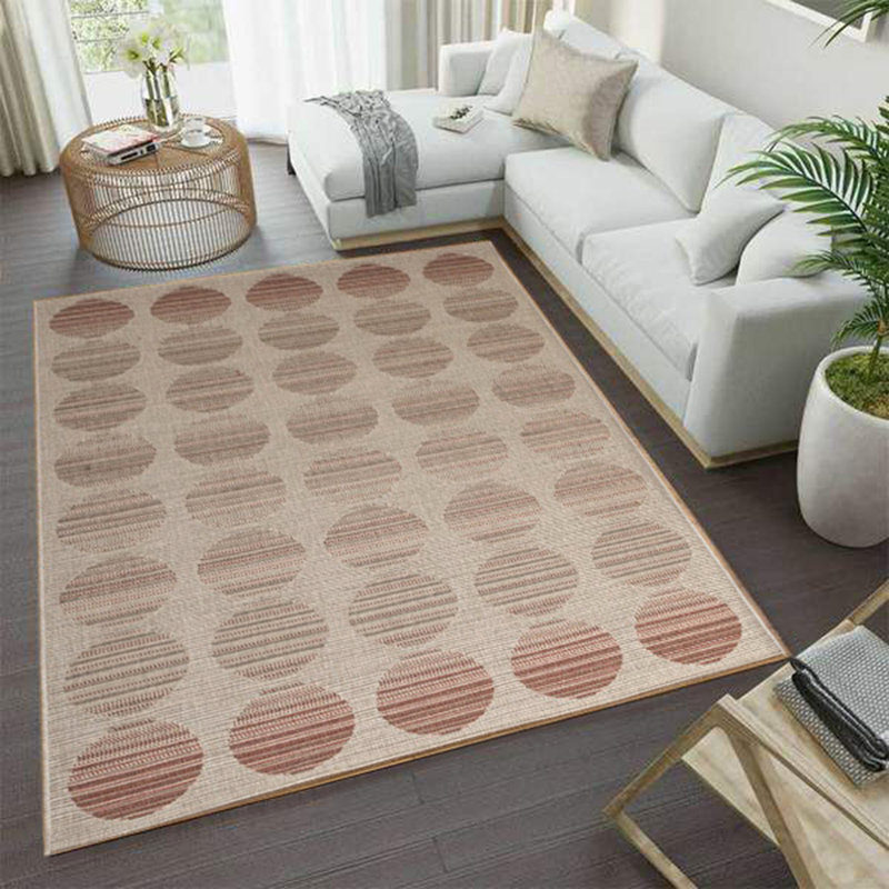 Gonesse Rectangle 160 cm x 230 cm Polka Dots Hand Woven Area Rug