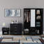 Maybery 3 Piece Bedroom Set (1 Drawer Bedside Chest, 4 Drawer Chest, 3 Door 2 Drawer Mirrored Wardrobe), (5)-285518917