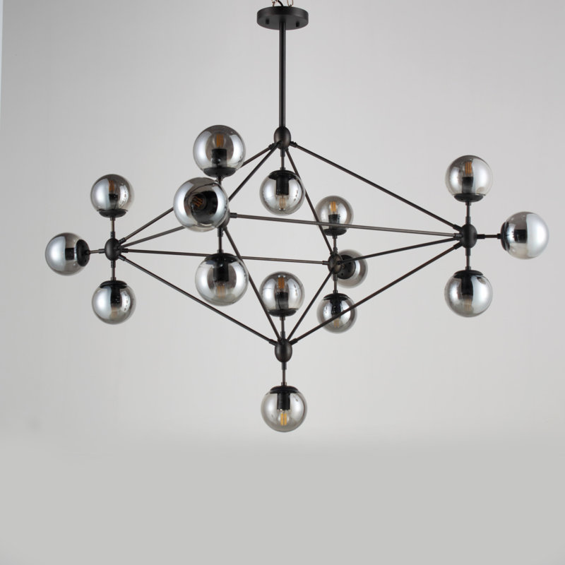 Lustre géométrique 15 lumières unique/statement Corunna