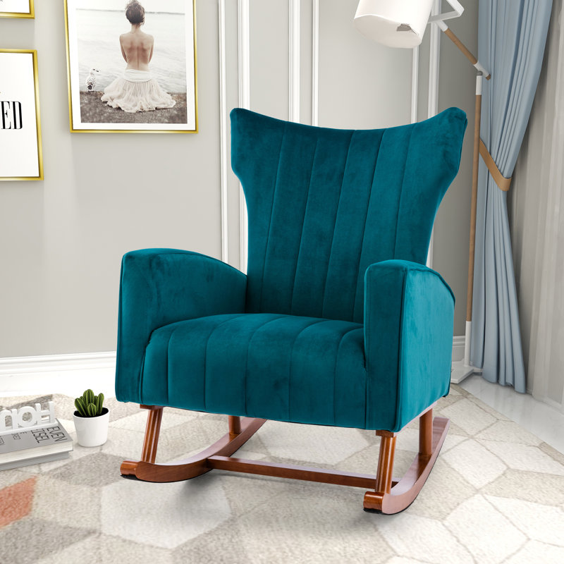 Chaise berçante Jevon, Sarcelle