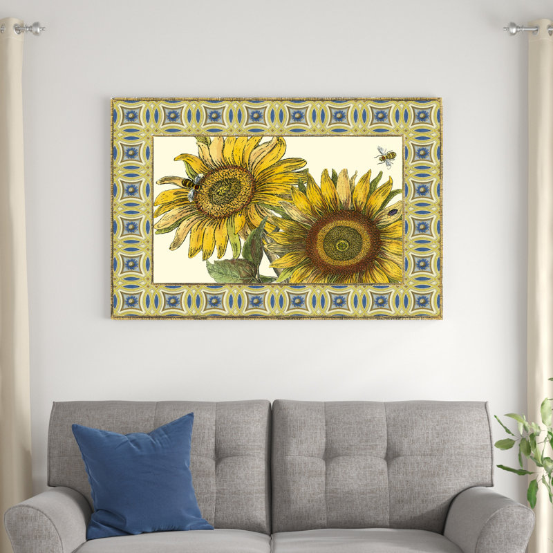 Tournesol classique II, H 32 po x l 48 po x P 1,25 po