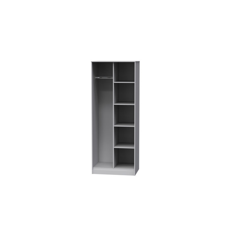 Baturhan Manufactured Wood Wardrobe, Shadow Matt/Grey