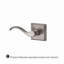 Curve Single Dummy Door Lever with Traditional Square Rose-22034261-22034262