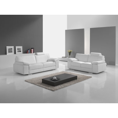 Chagall Faux Leather Living Room Set