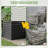 48" H x 38" W Premium Metal Air Conditioner Screen Kit (2 Sides)-124554731