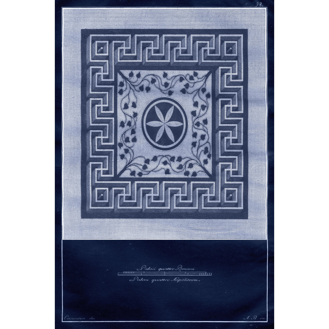 Indigo Tile II by Vision Studio - Graphic Art