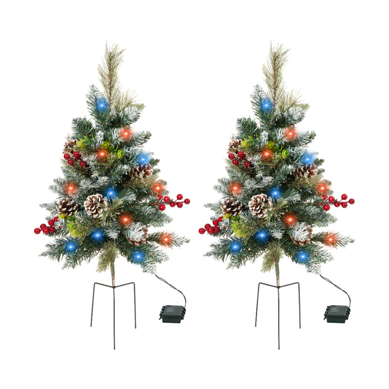 2.33' H Lighted Artificial Christmas Tree