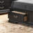Elegant Black Full Storage Bed