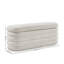 Deaysia 121cm Wide Oval Solid Colour Standard Ottoman with Storage
