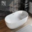 Baignoire de trempage autoportante en acrylique 60 po. X 32 po.