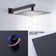 12" Shower System With Waterfall Tub Spout And Handheld Shower Head