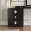 Commode noire de style rétro