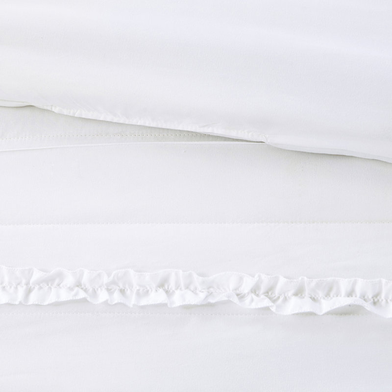 Housse de couette blanche avec attaches de coin Style