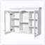 Armoire à pharmacie murale 2 portes en verre avec rangement pour toilette