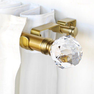 Odessa Iron Adjustable 1.12'' Double Curtain Rod