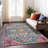 Machine Washable Indoor/Outdoor Xhevrie Teal Rug-523751237
