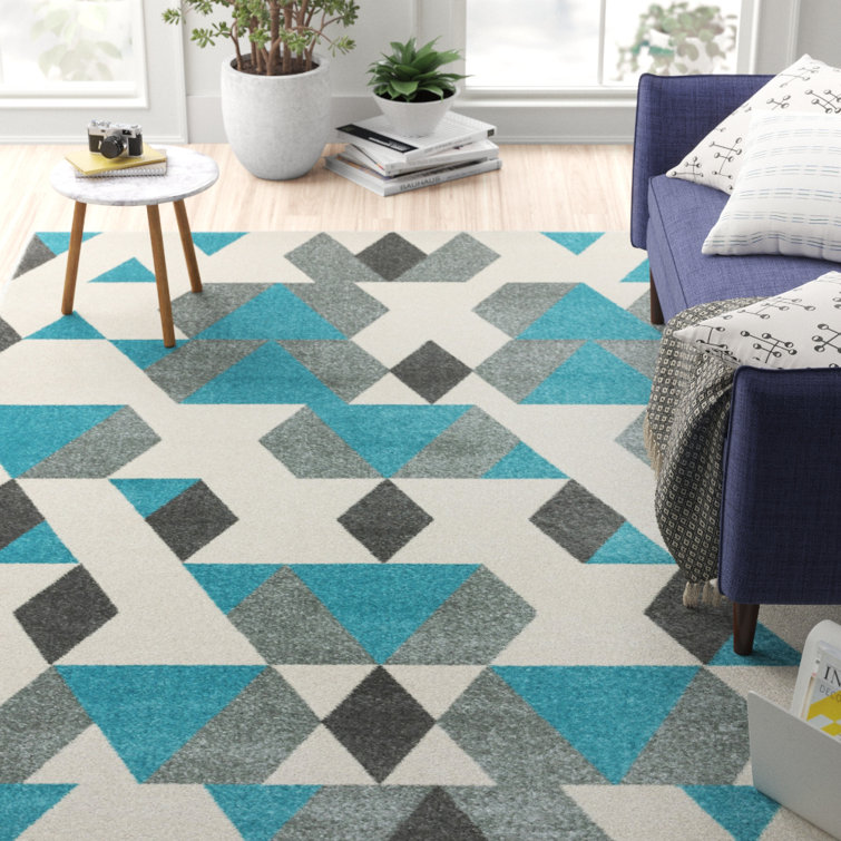 Banda Flatweave Blue/Grey Area Rug