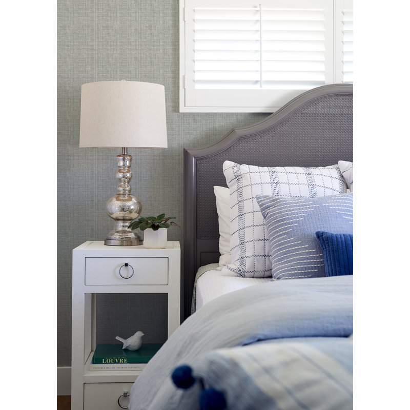 Quartney Wallpaper Roll, Light Blue