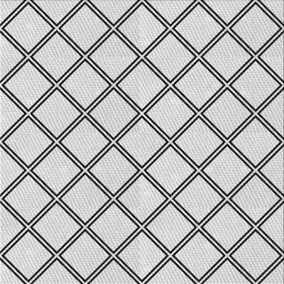 Tapis géométrique gris / noir