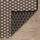 Dainty Diamond Black/Ivory Handwoven Cotton Rug