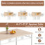 Ensemble de table de salle à manger 5 pièces avec 4 chaises Amneh-1576250496