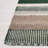 Dhurries Flat Weave Wool/Cotton Striped Rug in Green/Gray-62440682