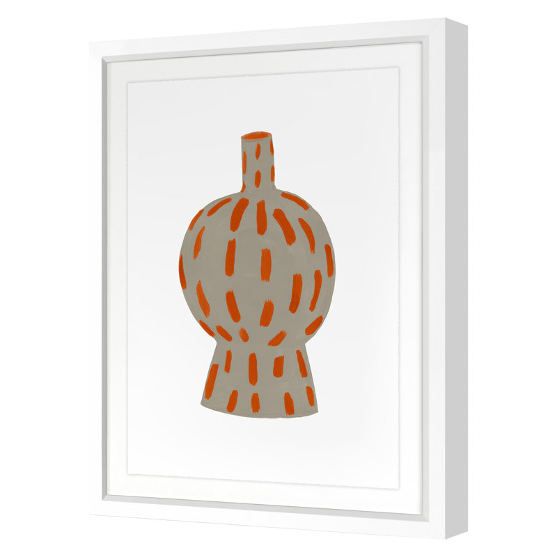Vessel 1 Print by Jo Stearns, White Framed, 34" H x 26" W x 1.25" D