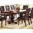 Shadae 8 - Person Solid Wood Dining Set with Rectangle Table w Leaf 2x Arm Chairs And 6x Side Chairs,Rubberwood  Dining Table Set