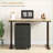 Cabinets, HOMCOM 3-Drawer Home Office Storage with Removable Tray | Rolling Under Desk Printer Stand | Black | Melamine-Coated Particle Board-938618177
