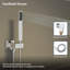 12" Wall Mounted Pressure Balanced Rain Shower System with Handheld Spray-60220262