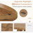 47" Round Farmhouse Dining Table  Table For 4 Cross Base-380126127