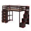 Lit mezzanine simple avec tiroirs et escaliers-1749536585