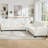 84'' Corduroy Upholstered 3-Seater Sofa Set of 2-230016802
