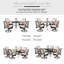 Ensemble de 8 chaises de patio pivotantes