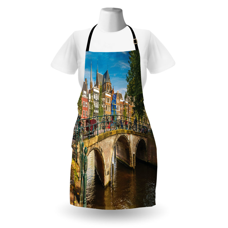 East Urban Home Amsterdam Apron, Cooking Gardening, Adult Size, Multicolor